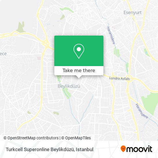 Turkcell Superonline Beylikdüzü map