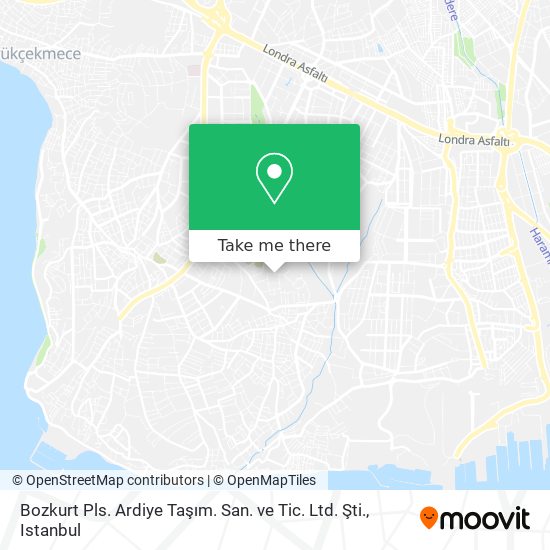 Bozkurt Pls. Ardiye Taşım. San. ve Tic. Ltd. Şti. map