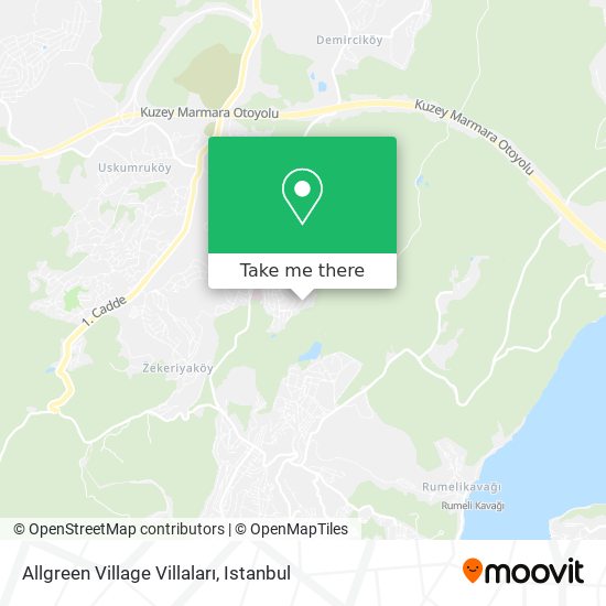 Allgreen Village Villaları map