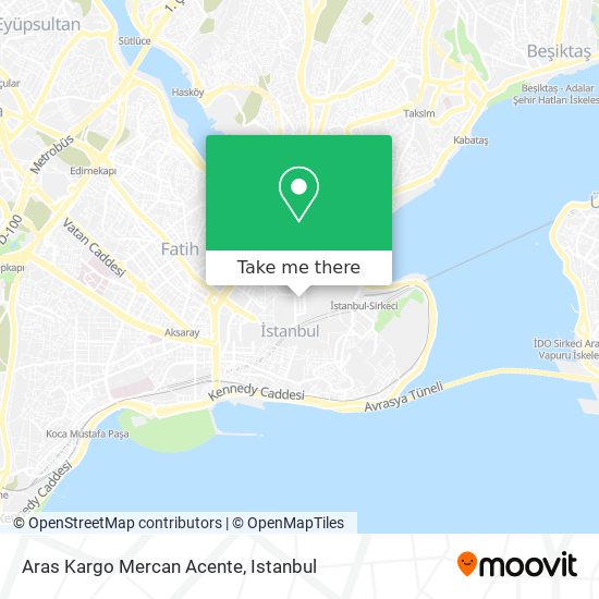 Aras Kargo Mercan Acente map