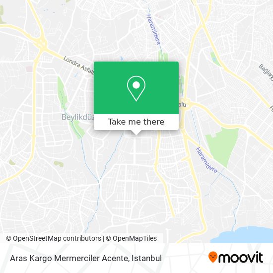 Aras Kargo Mermerciler Acente map