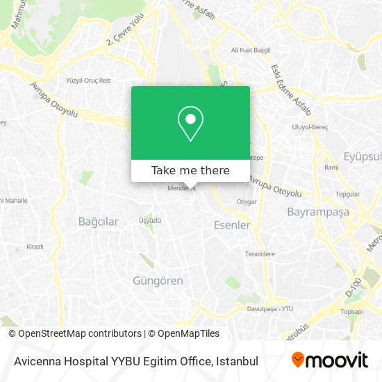 Avicenna Hospital YYBU Egitim Office map