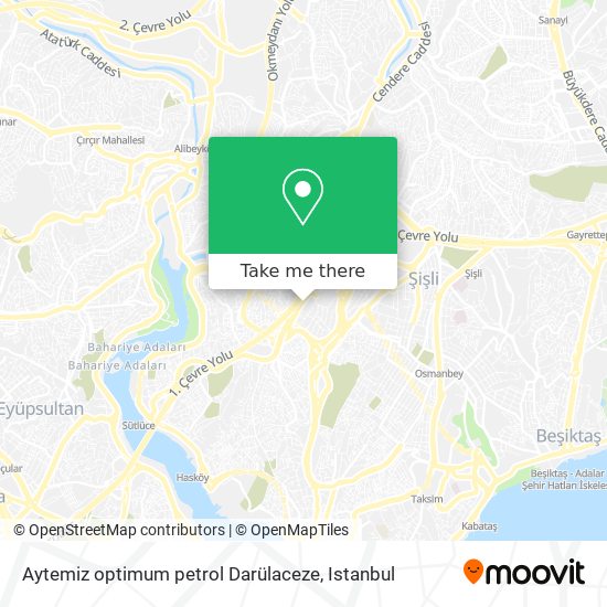 Aytemiz optimum petrol Darülaceze map