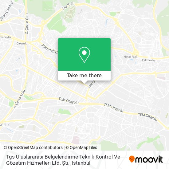 Tgs Uluslararası Belgelendirme Teknik Kontrol Ve Gözetim Hizmetleri Ltd. Şti. map