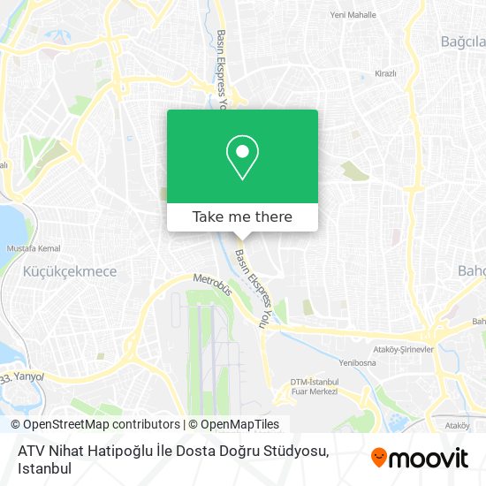 ATV Nihat Hatipoğlu İle Dosta Doğru Stüdyosu map