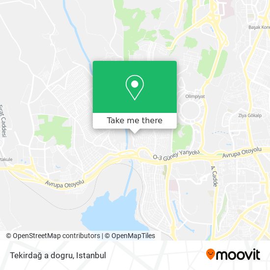 Tekirdağ a dogru map