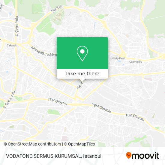 VODAFONE SERMUS KURUMSAL map