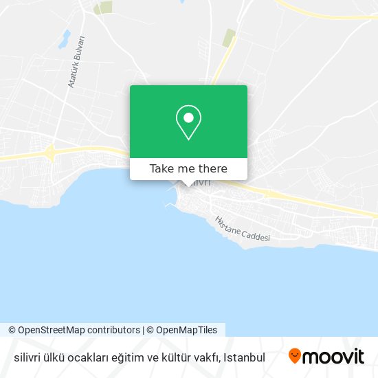 silivri ülkü ocakları eğitim ve kültür vakfı map