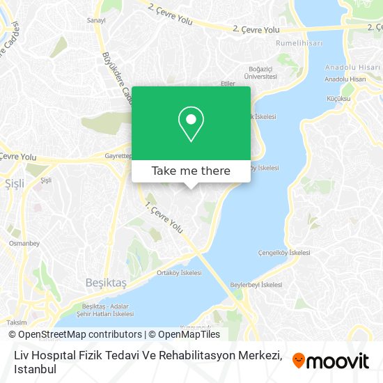 Liv Hospıtal Fizik Tedavi Ve Rehabilitasyon Merkezi map