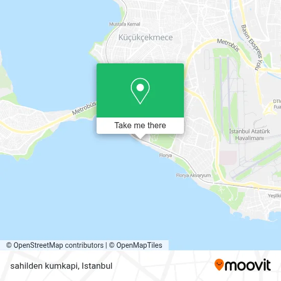 sahilden kumkapi map