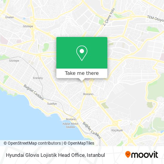 Hyundai Glovis Lojistik Head Office map