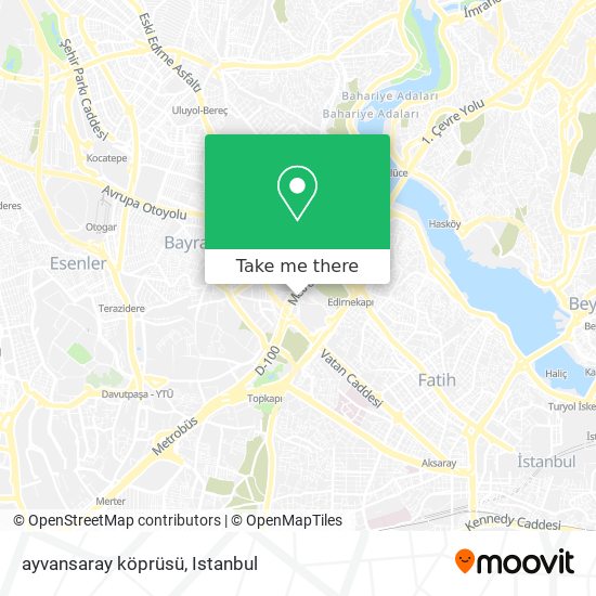 ayvansaray köprüsü map