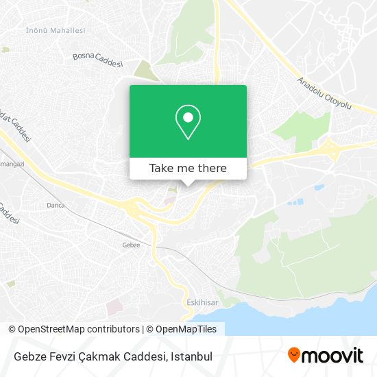 Gebze Fevzi Çakmak Caddesi map