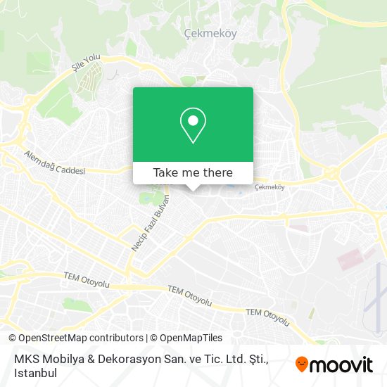 MKS Mobilya & Dekorasyon San. ve Tic. Ltd. Şti. map