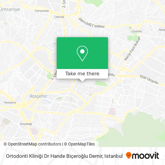 Ortodonti Kliniği Dr Hande Biçeroğlu Demir map