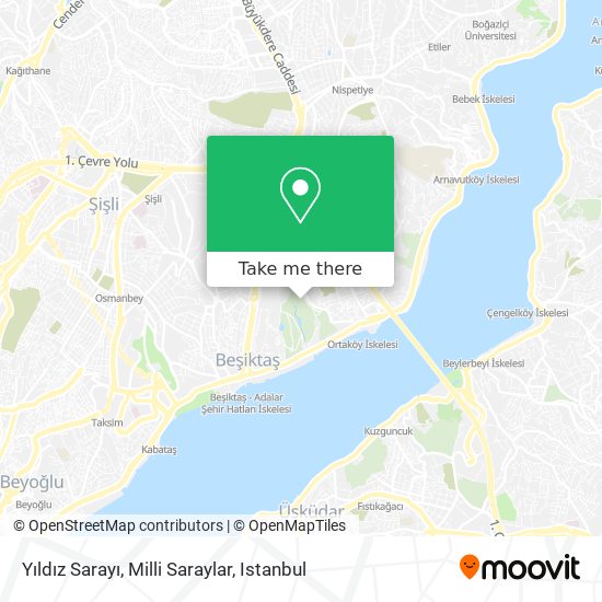 Yıldız Sarayı, Milli Saraylar map