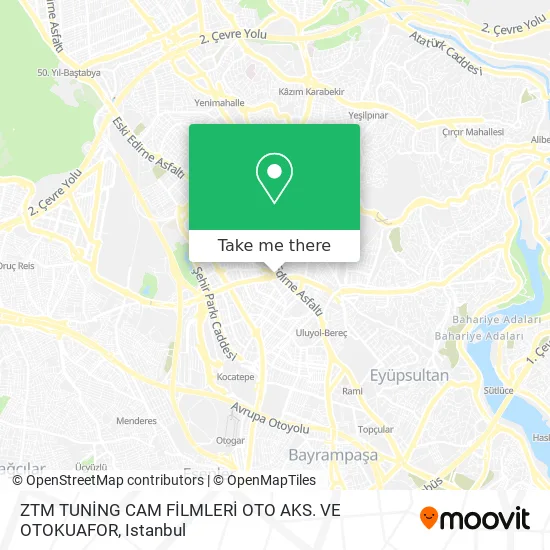 ZTM TUNİNG CAM FİLMLERİ OTO AKS. VE OTOKUAFOR map