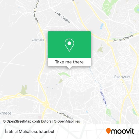 İstiklal Mahallesi map