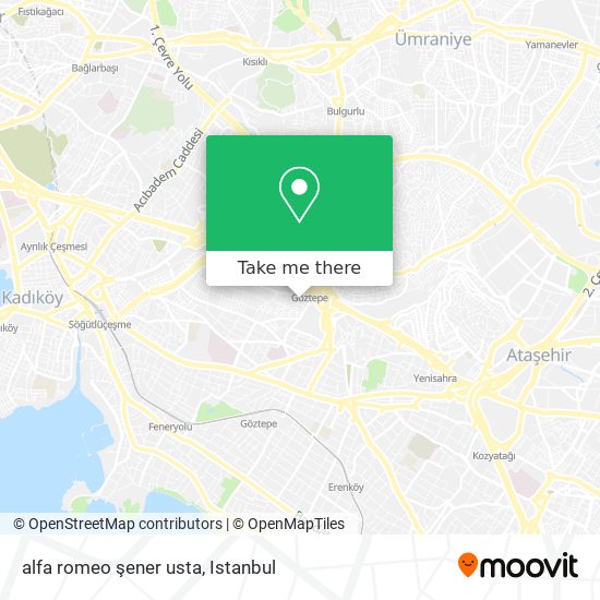 alfa romeo şener usta map