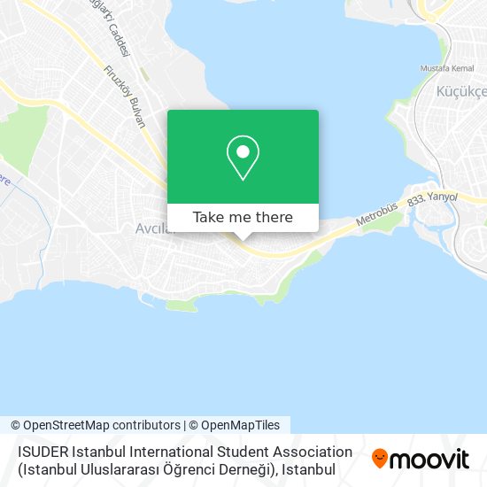 ISUDER Istanbul International Student Association (Istanbul Uluslararası Öğrenci Derneği) map