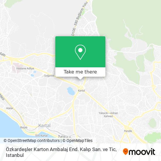 Özkardeşler Karton Ambalaj End. Kalıp San. ve Tic map