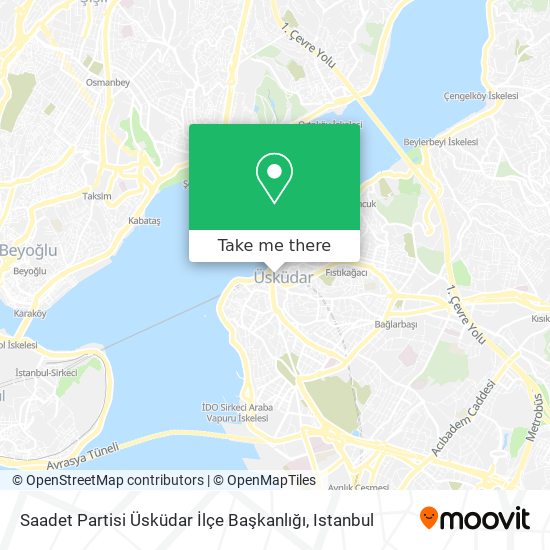 Saadet Partisi Üsküdar İlçe Başkanlığı map