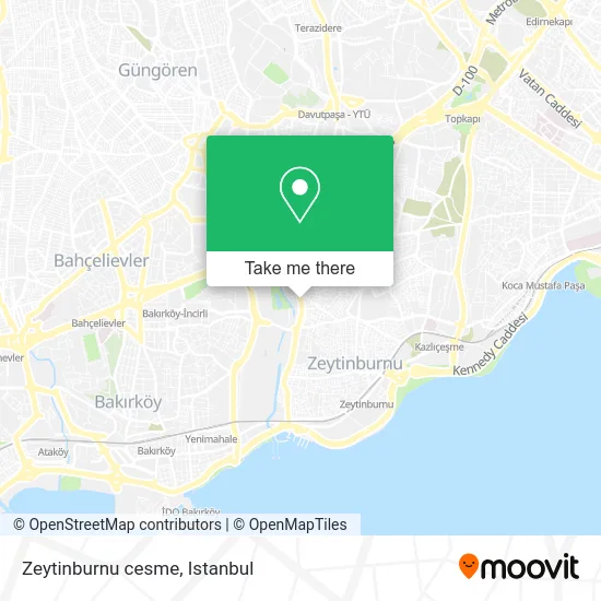Zeytinburnu cesme map
