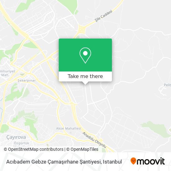 Acıbadem Gebze Çamaşırhane Şantiyesi map