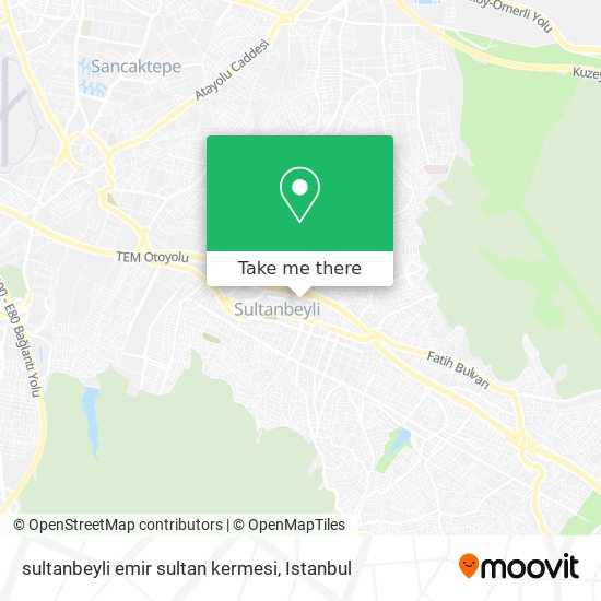 sultanbeyli emir sultan kermesi map