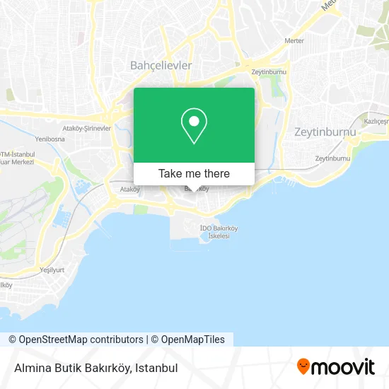 Almina Butik Bakırköy map
