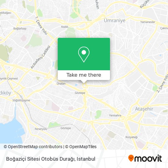 Boğaziçi Sitesi Otobüs Durağı map