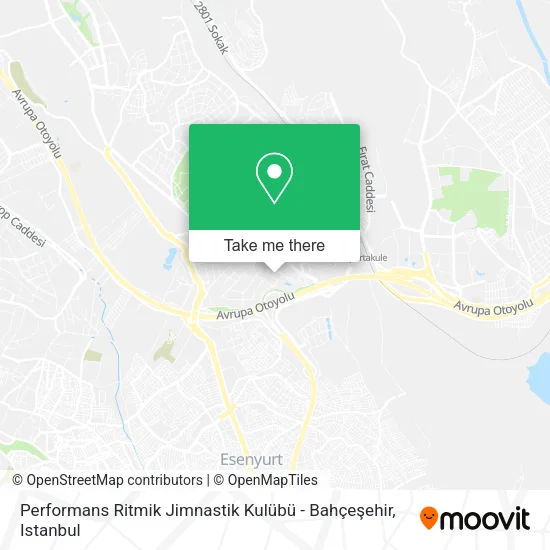 Performans Ritmik Jimnastik Kulübü - Bahçeşehir map