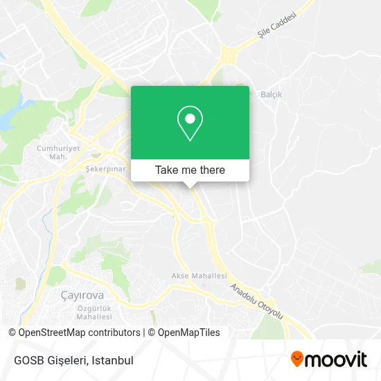 GOSB Gişeleri map