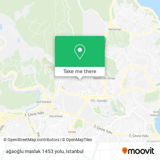 ağaoğlu maslak 1453 yolu map