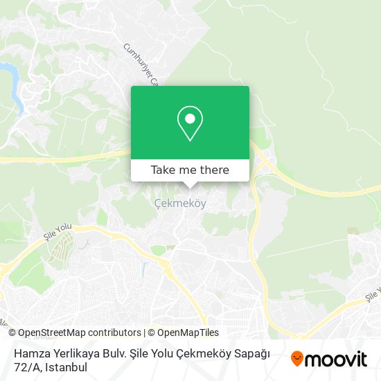 Hamza Yerlikaya Bulv. Şile Yolu Çekmeköy Sapağı 72 / A map