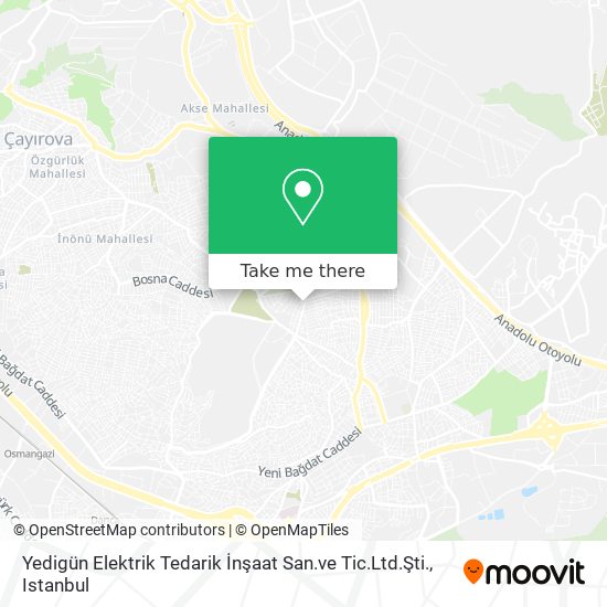 Yedigün Elektrik Tedarik İnşaat San.ve Tic.Ltd.Şti. map