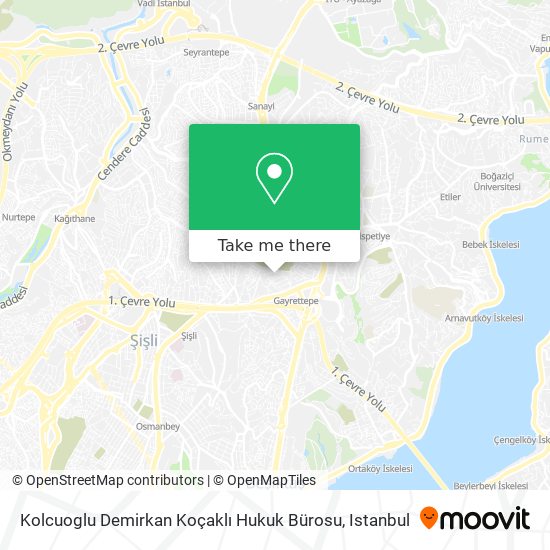 Kolcuoglu Demirkan Koçaklı Hukuk Bürosu map