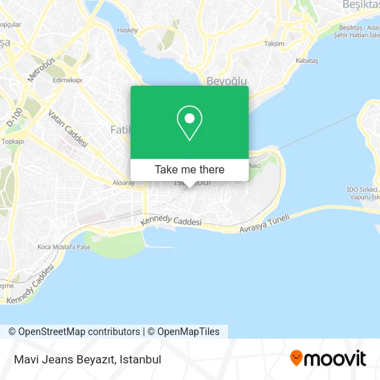Mavi Jeans Beyazıt map