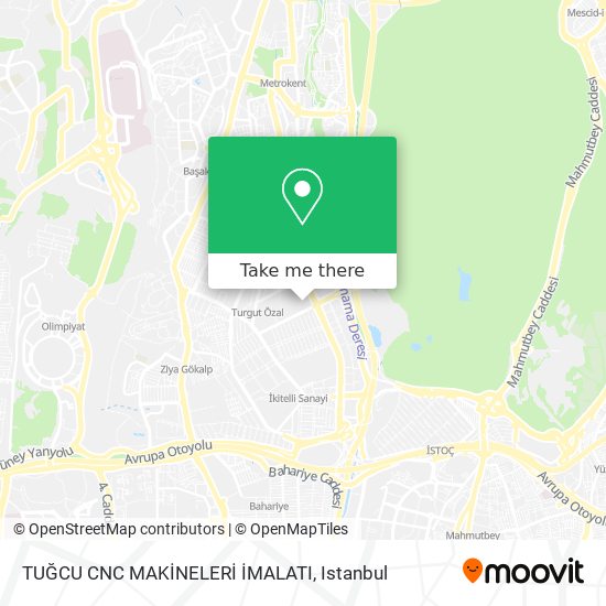 TUĞCU CNC MAKİNELERİ İMALATI map