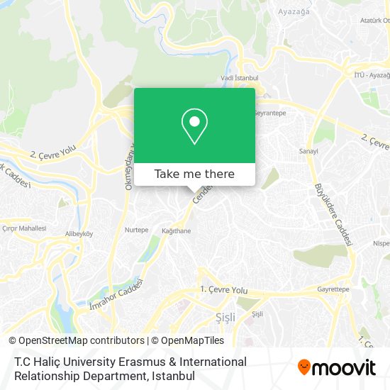 T.C Haliç University Erasmus & International Relationship Department map