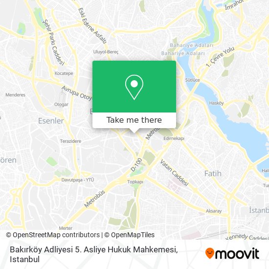 Bakırköy Adliyesi 5. Asliye Hukuk Mahkemesi map