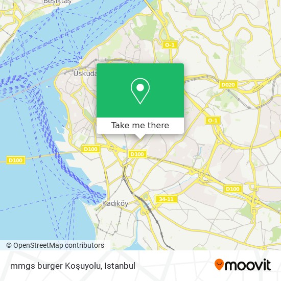 mmgs burger Koşuyolu map