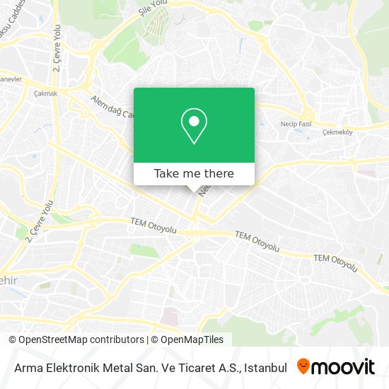 Arma Elektronik Metal San. Ve Ticaret A.S. map