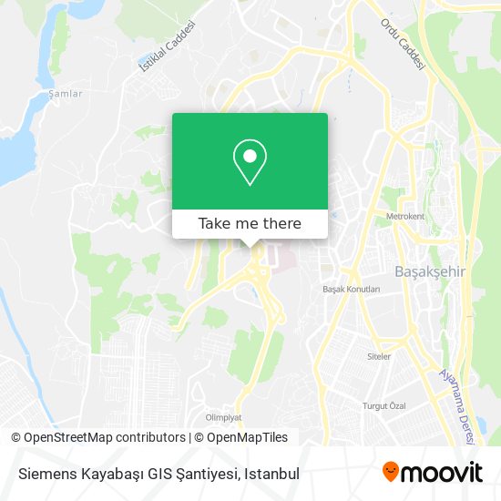 Siemens Kayabaşı GIS Şantiyesi map
