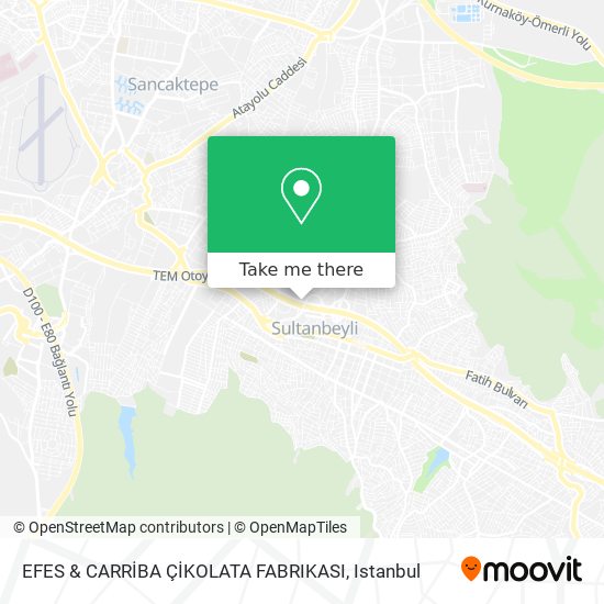 EFES & CARRİBA ÇİKOLATA FABRIKASI map
