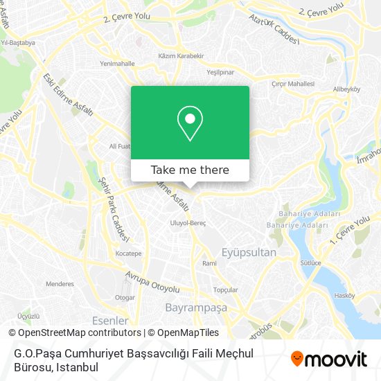 G.O.Paşa Cumhuriyet Başsavcılığı Faili Meçhul Bürosu map