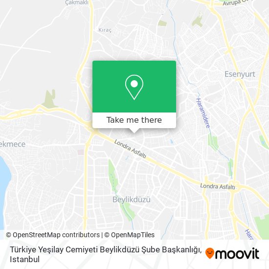 Türkiye Yeşilay Cemiyeti Beylikdüzü Şube Başkanlığı map