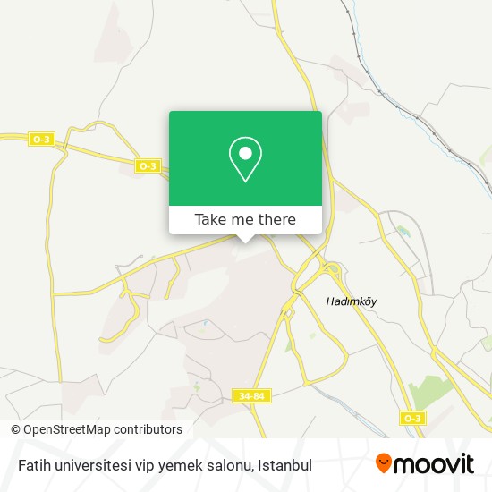 Fatih universitesi vip yemek salonu map