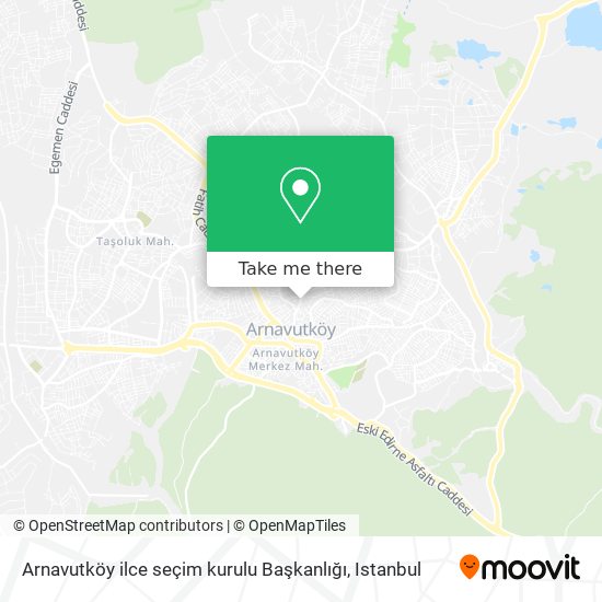 Arnavutköy ilce seçim kurulu Başkanlığı map