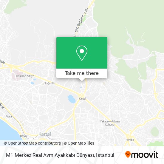 M1 Merkez Real Avm Ayakkabı Dünyası map